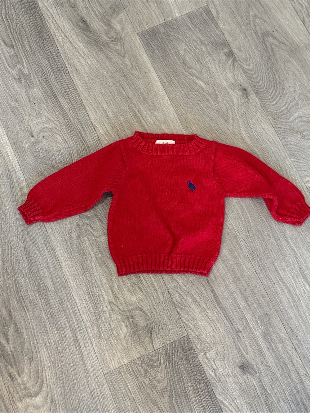 The Beaufort Bonnet Company Red Knit Baby Sweater